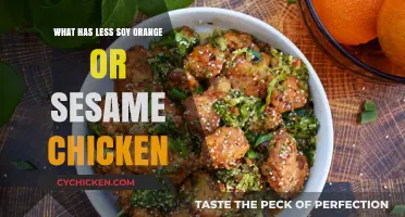 Orange vs. Sesame Chicken: Which Has Less Soy in the Recipe?