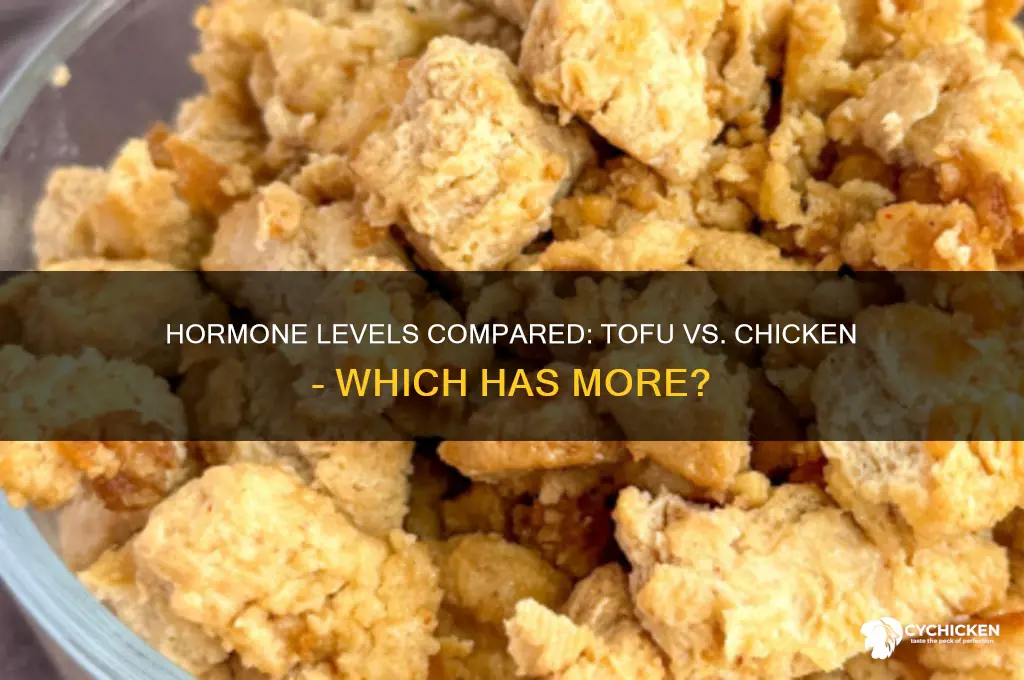 what has more hormones tofu or chicken