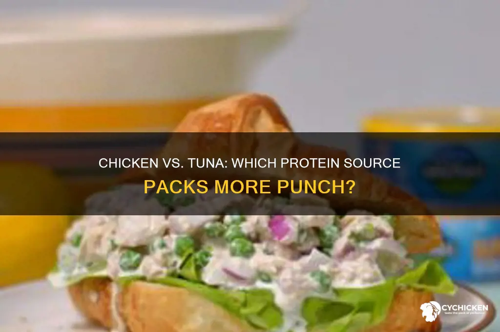 what has more protein chicken or tuna