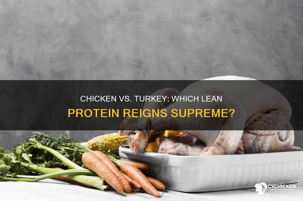 what has more protien chicken or turkey