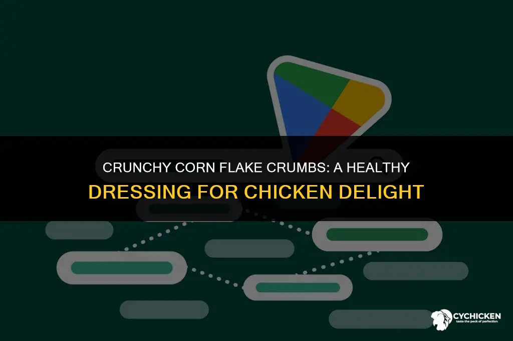 what healthy dressing pairs with corn flake crumbs and chicken
