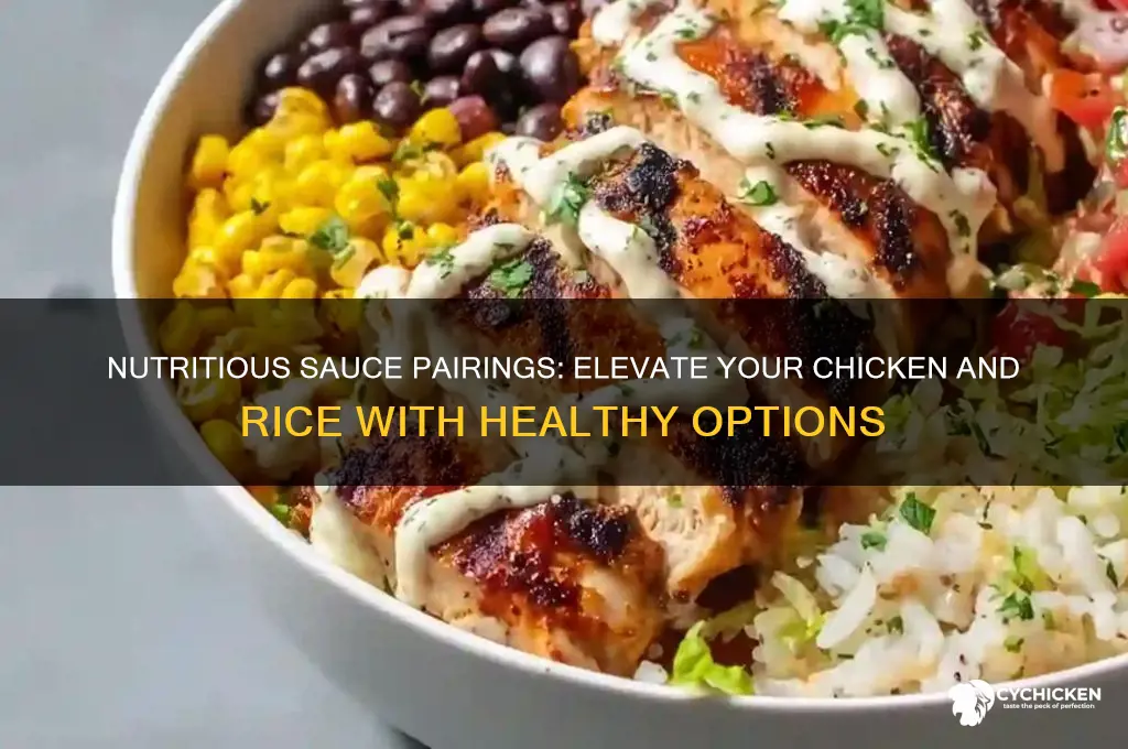what healthy sauce goes with chicken and rice