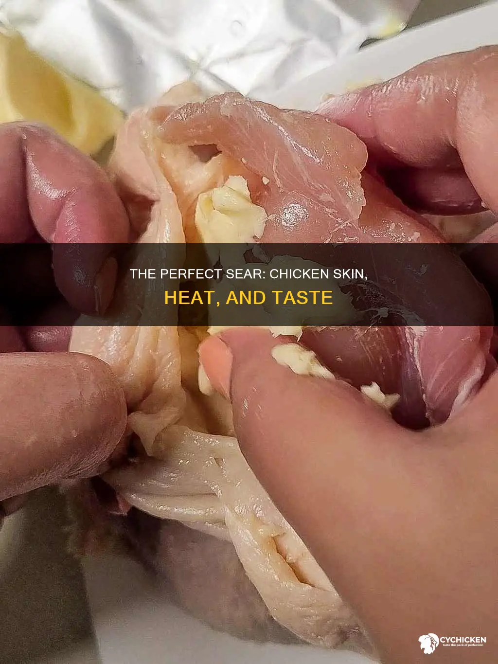 what heat should you sear chicken with skin on