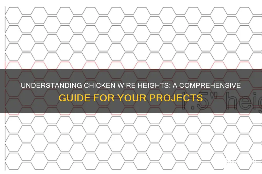 what height does chicken wire come in