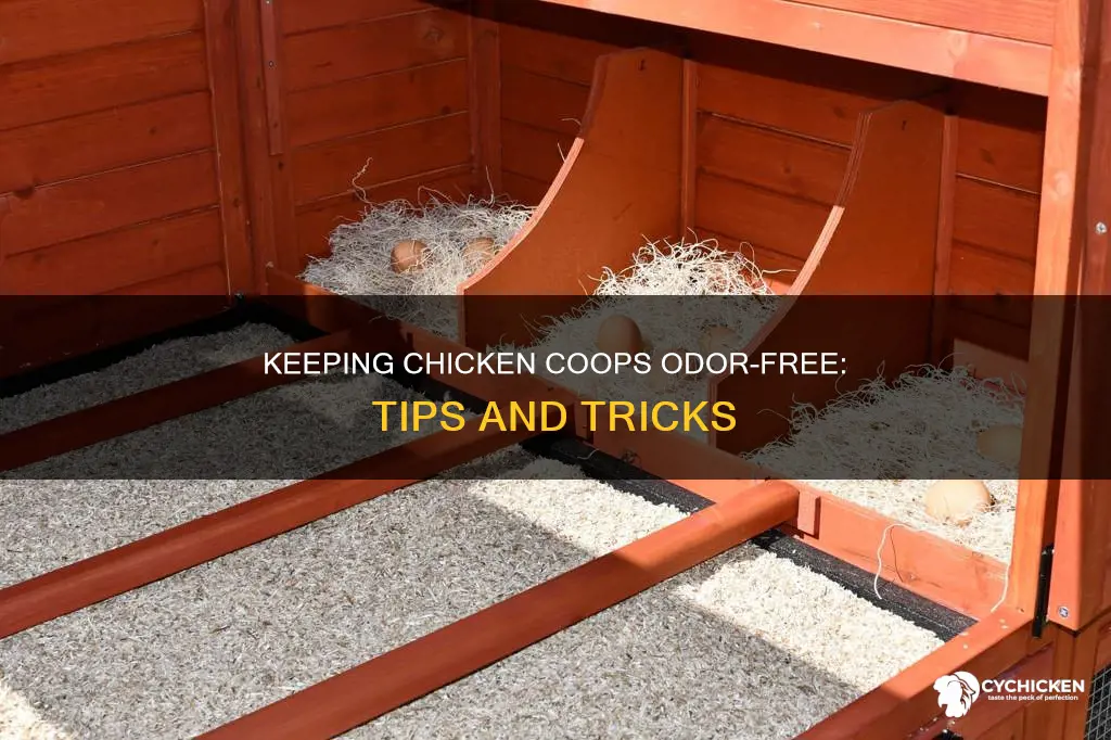 what helps keeping chicken smell down in the run
