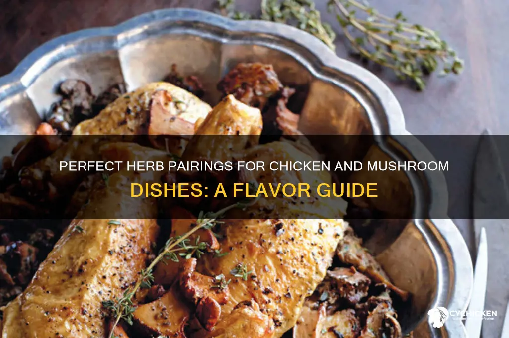what herb goes with chicken and mushroom