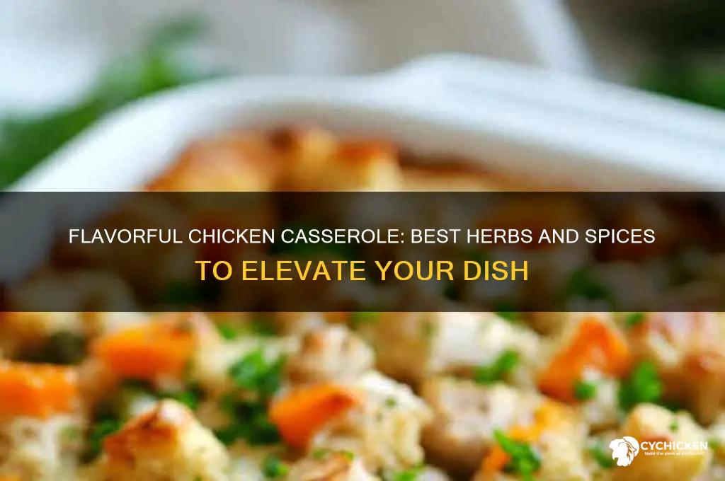 what herbs and spices go with chicken casserole