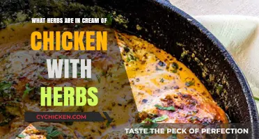 Herbs in Cream of Chicken: A Delicious Blend