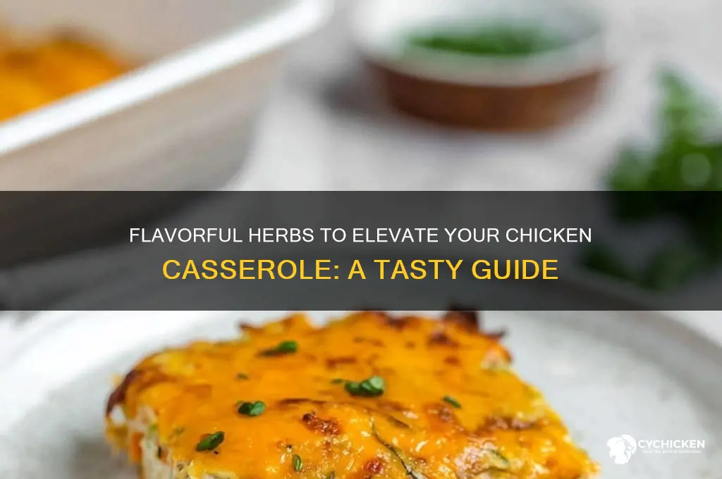 what herbs go well with chicken casserole