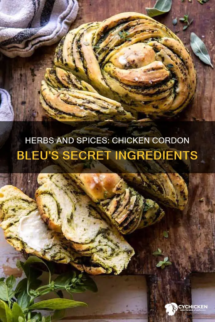 what herbs or spices are in chicken cordon bleu