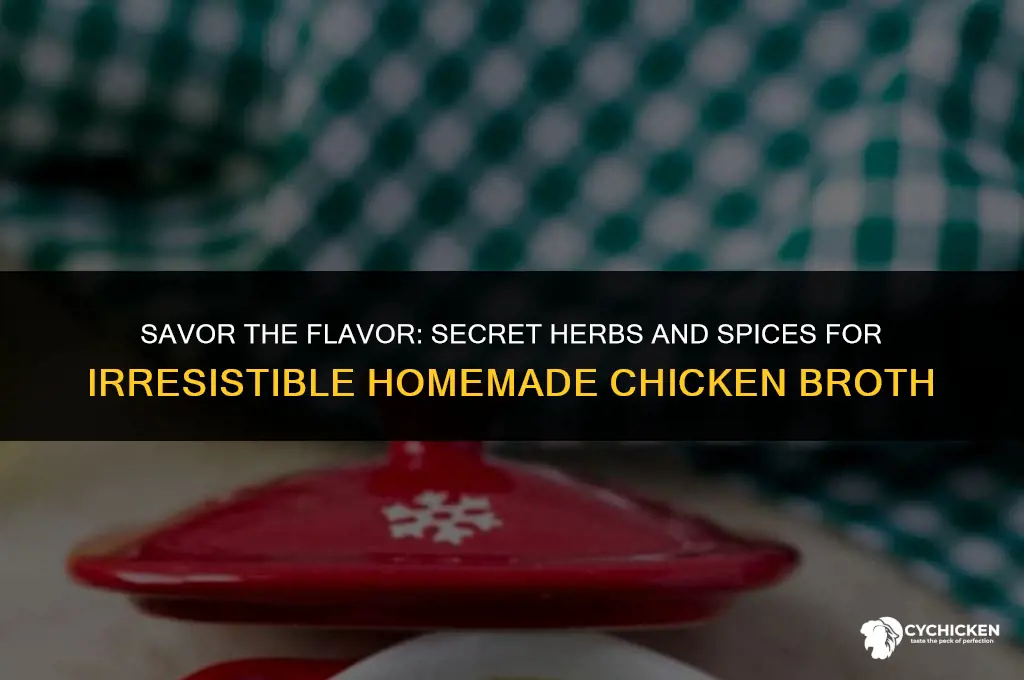 what herbs or spices make homemade chicken broth delicious