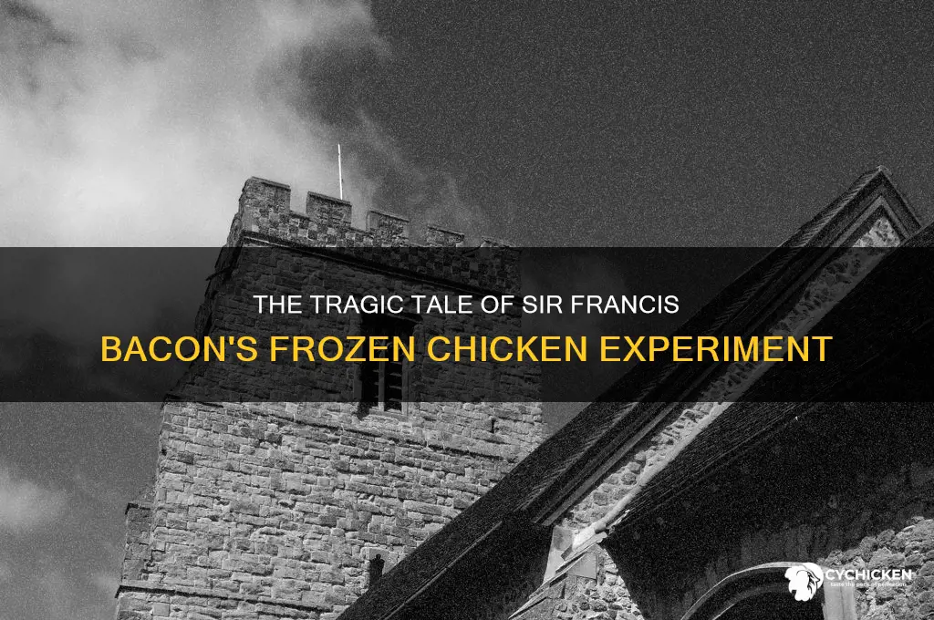 what historical figure died trying to freeze chicken