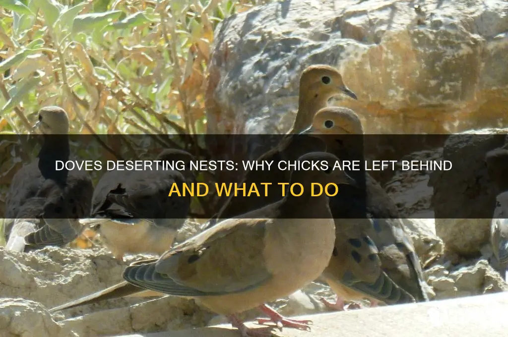 what if doves abandon nest with chicks inside