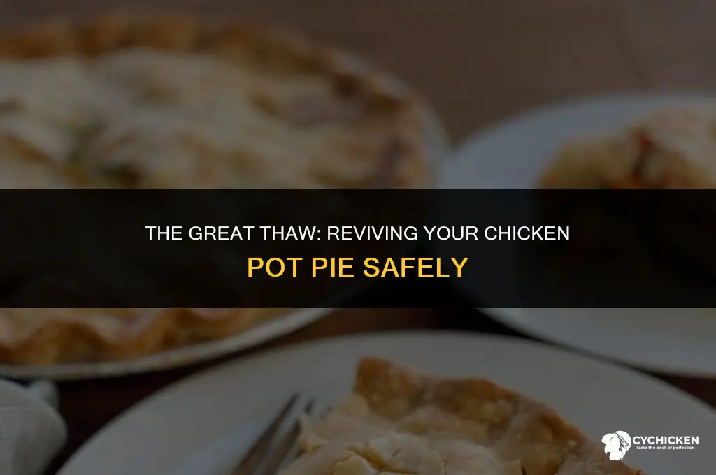 what if i let my chicken pot pie thaw