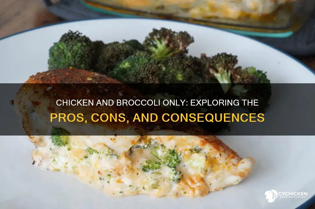 what if i only ate chicken and broccoli
