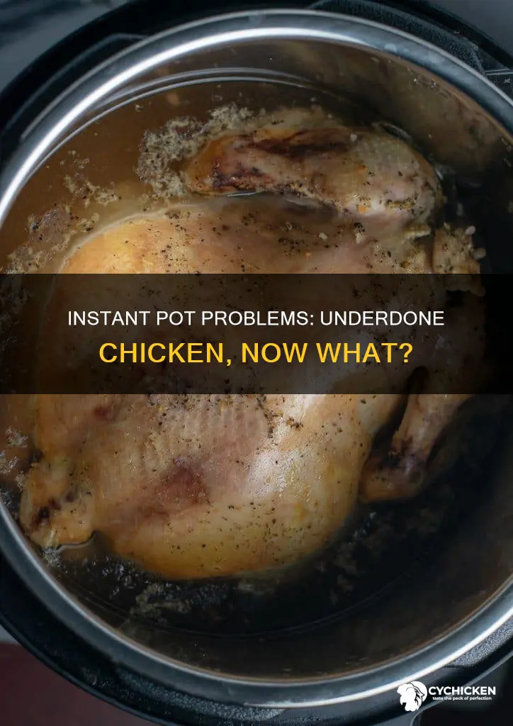 what if i open instapot and chicken is not done
