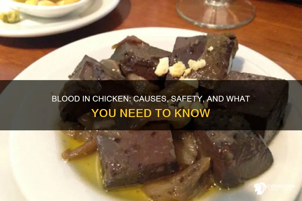 what if there is blood in my chicken