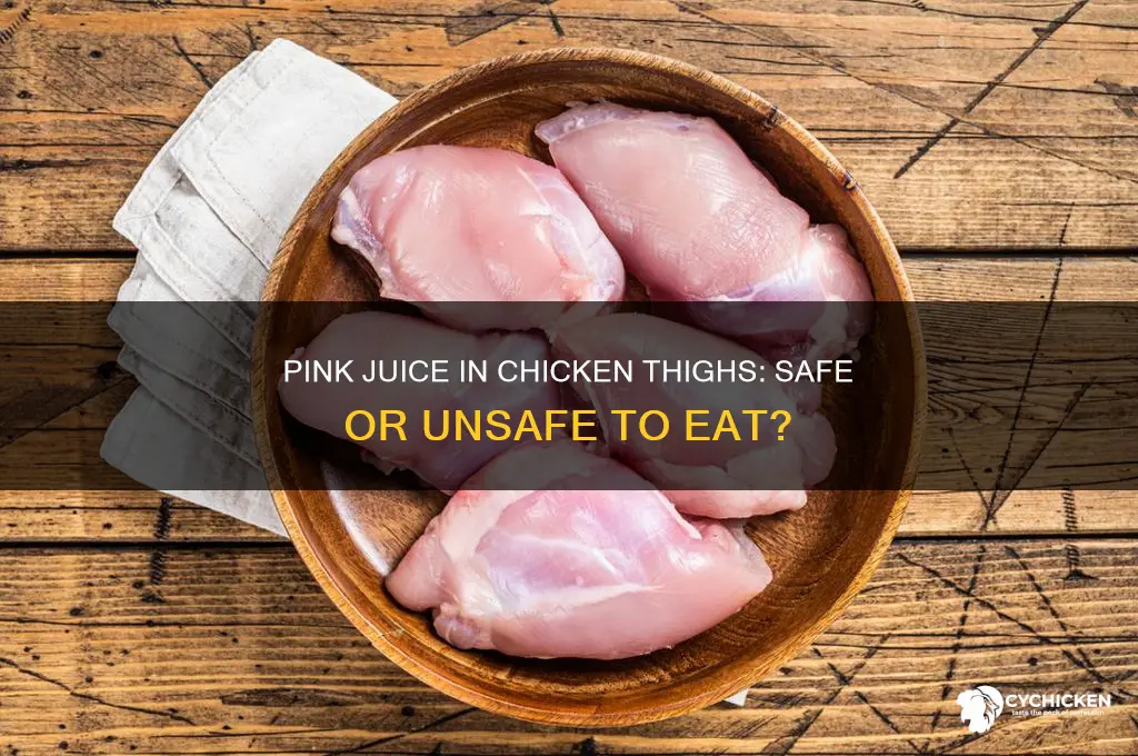 what if thigh of chicken has pink juice