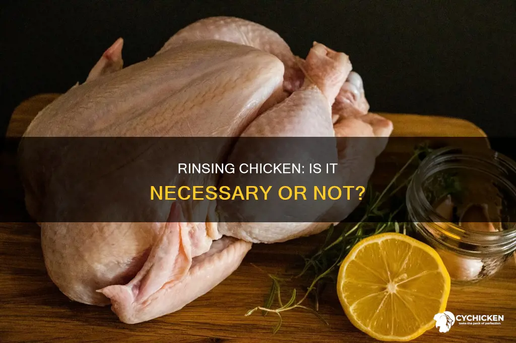 what if you forget to rinse chicken before preparing it
