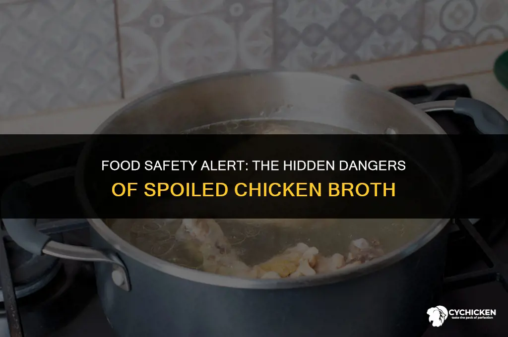 what illness can spoiled chicken broth cause