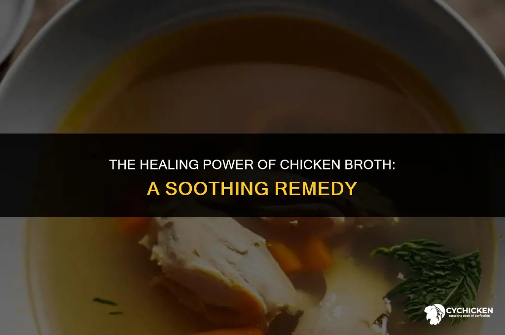 what in chicken broth that makes you feel better