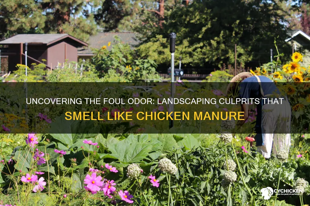 what in landscaping smells like chicken shit