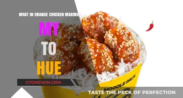 What Ingredient in Orange Chicken Causes My Skin to Change Hue?