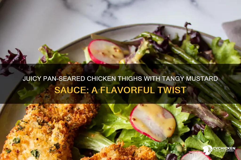 what in the pan chicken mustard thighs