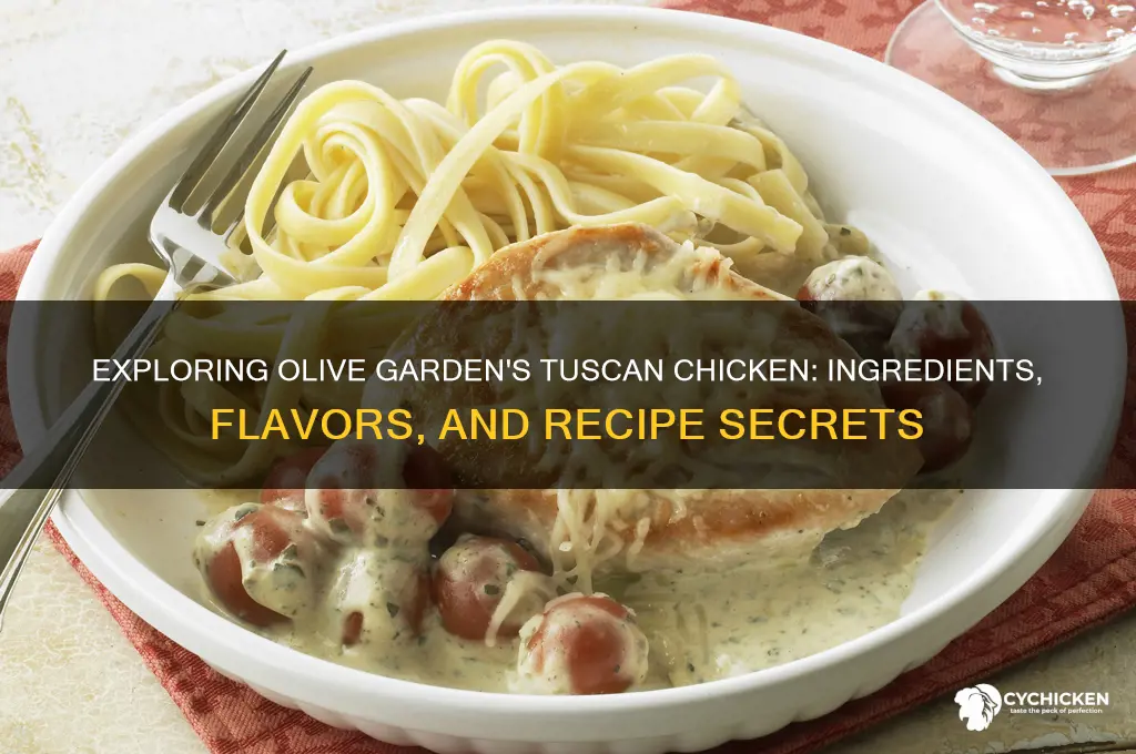 what in tuscan chicken from olive garden