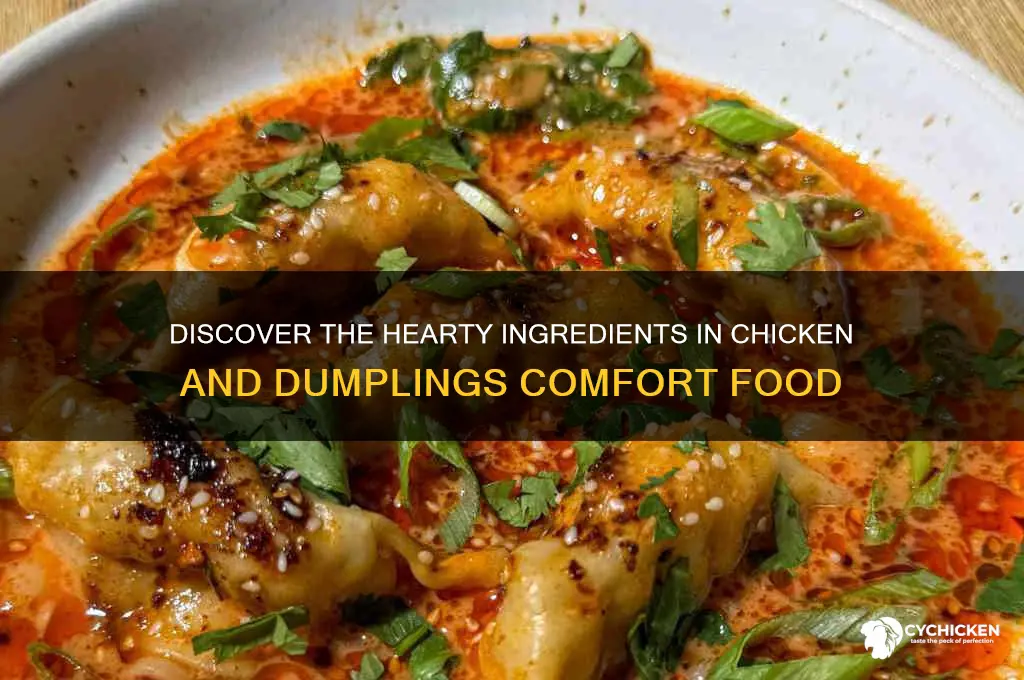 what ingredients are in chicken and dumplings