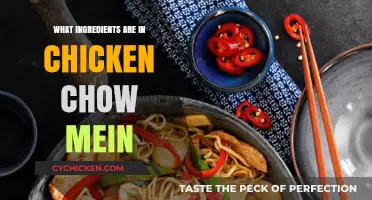 Discover the Essential Ingredients in Chicken Chow Mein