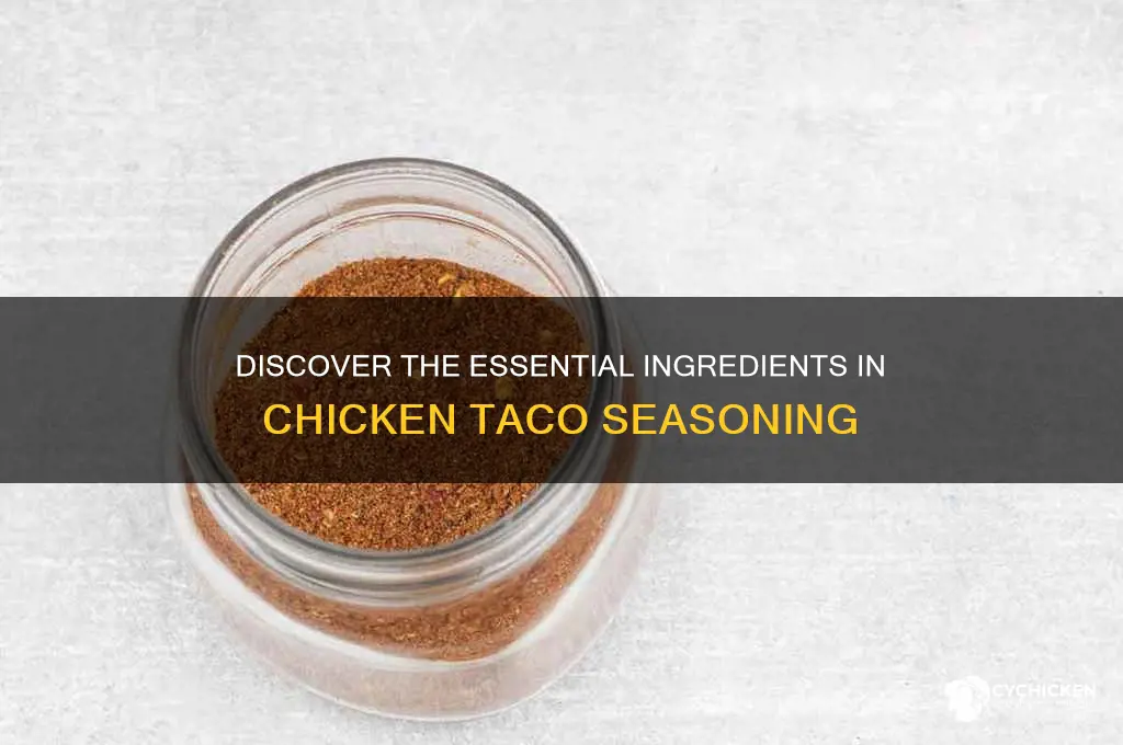 what ingredients are in chicken taco seasoning