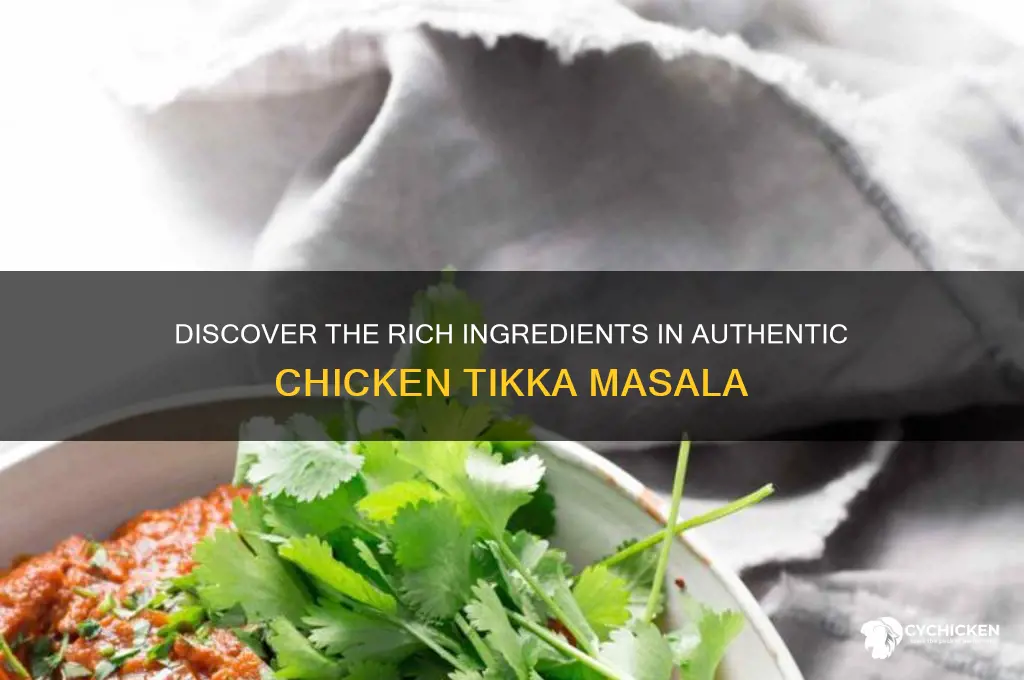 what ingredients are in chicken tikka masala