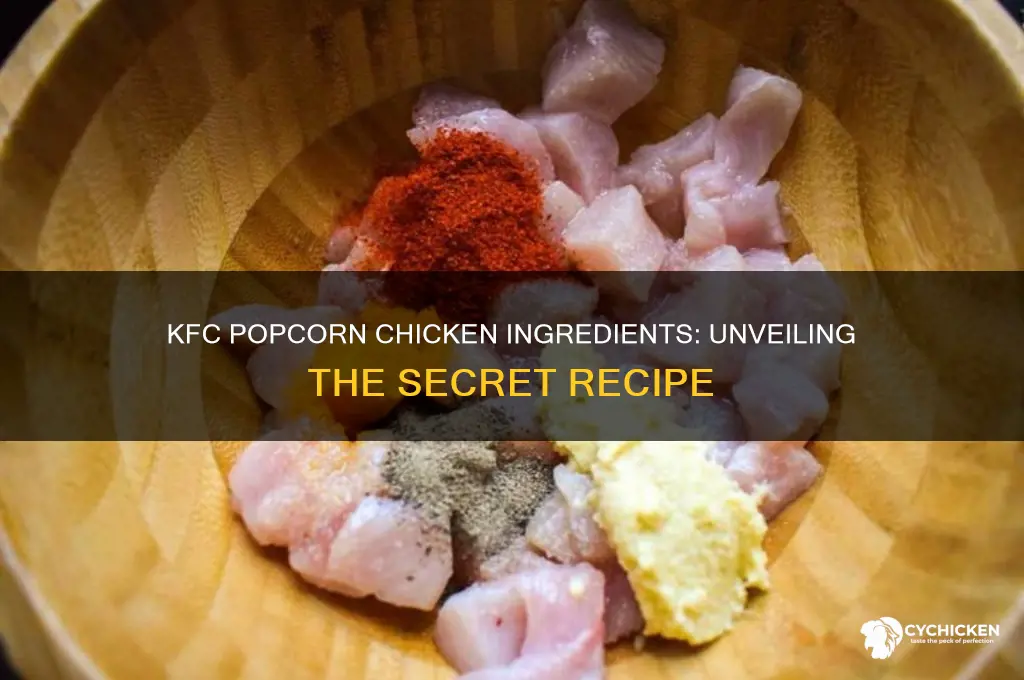 what ingredients are in kfc popcorn chicken