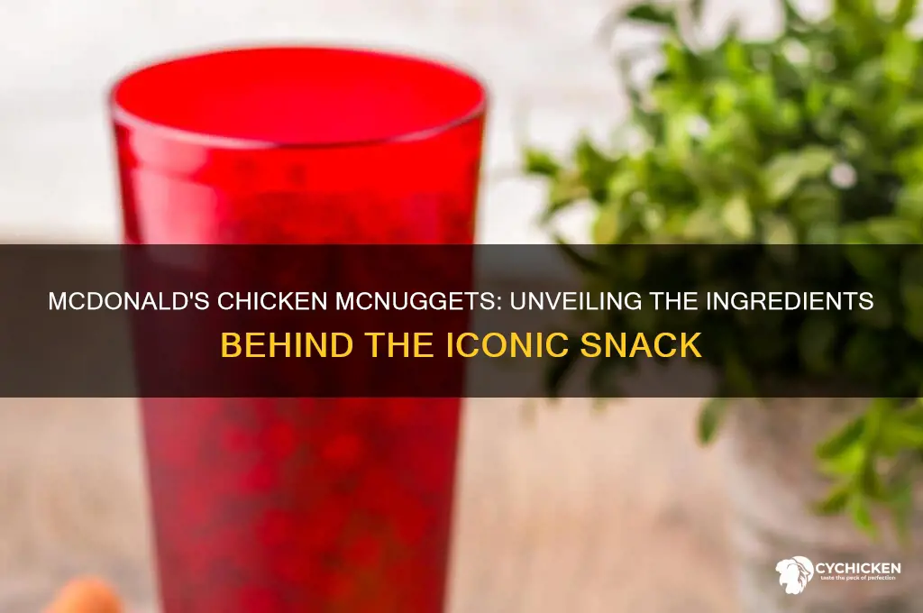 what ingredients are in mcdonald