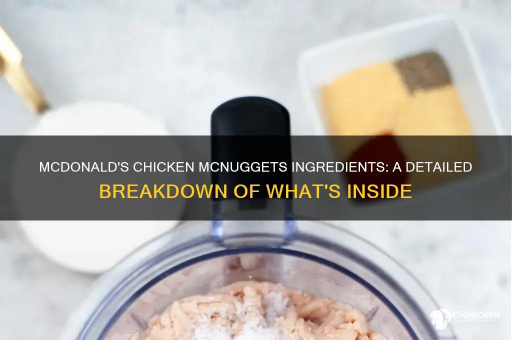 what ingredients are in mcdonalds chicken mcnuggets