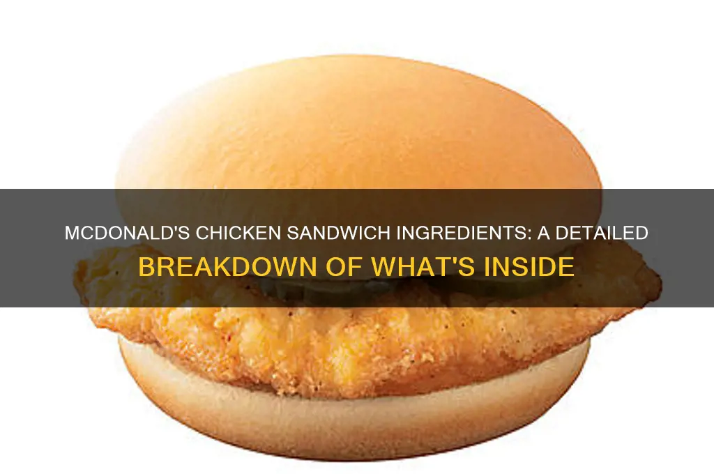 what ingredients are in mcdonald