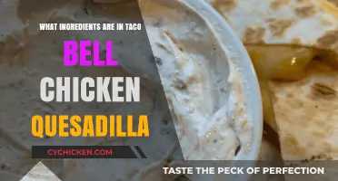 Taco Bell Chicken Quesadilla Ingredients: A Complete Breakdown