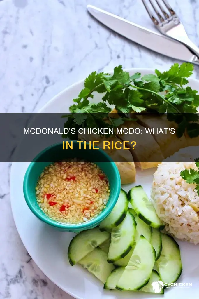 what ingredients chicken mcdo with rice at mcdonald
