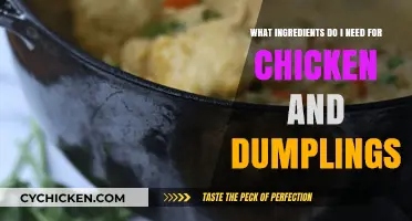 Chicken & Dumplings: Shopping List for a Hearty Meal