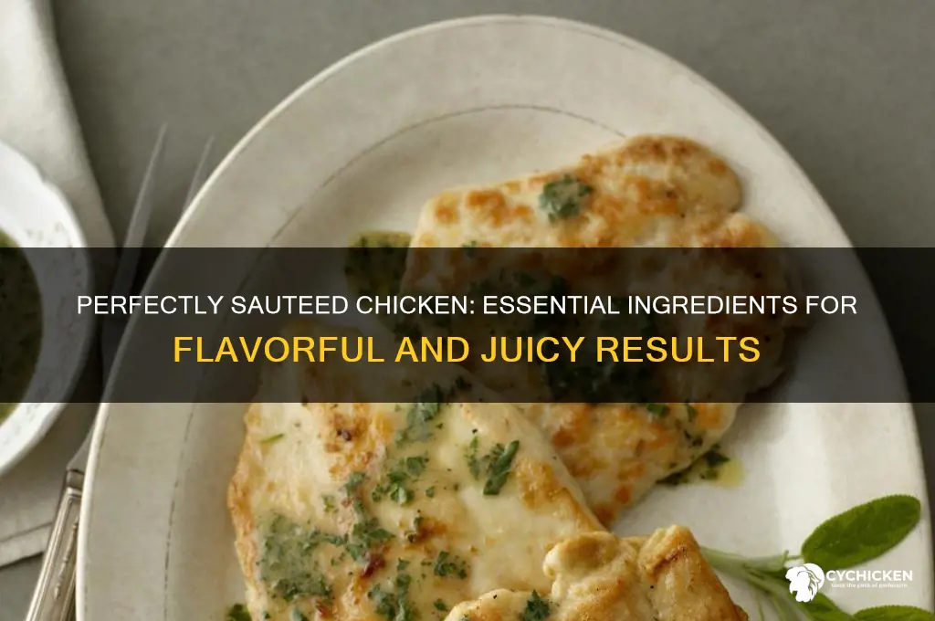 what ingredients do you need to sauteed chicken