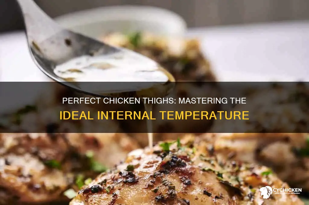 what internal temp chicken thighs