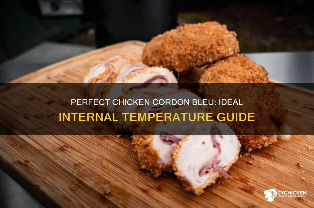 what internal temp for chicken cordon bleu