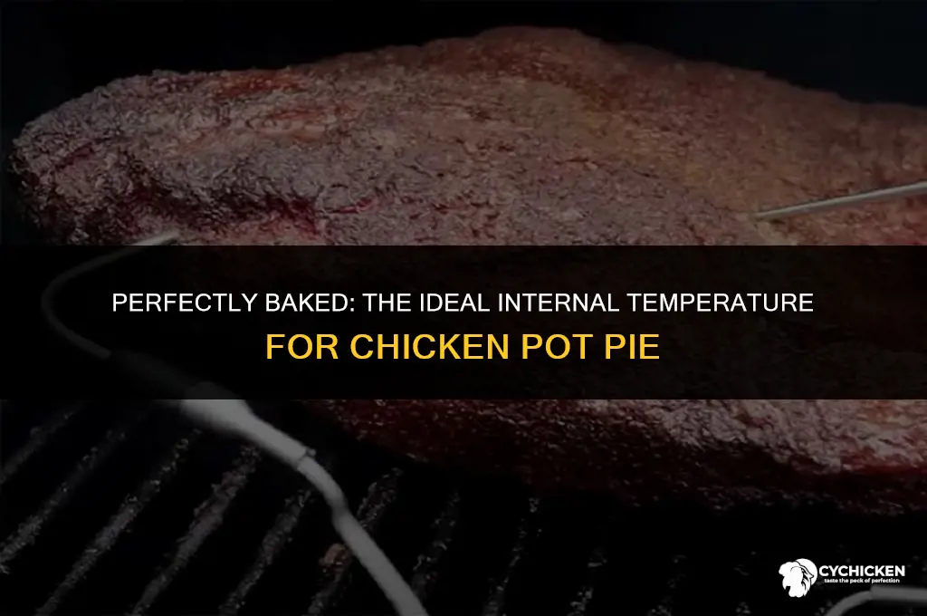 what internal temp for chicken pot pie