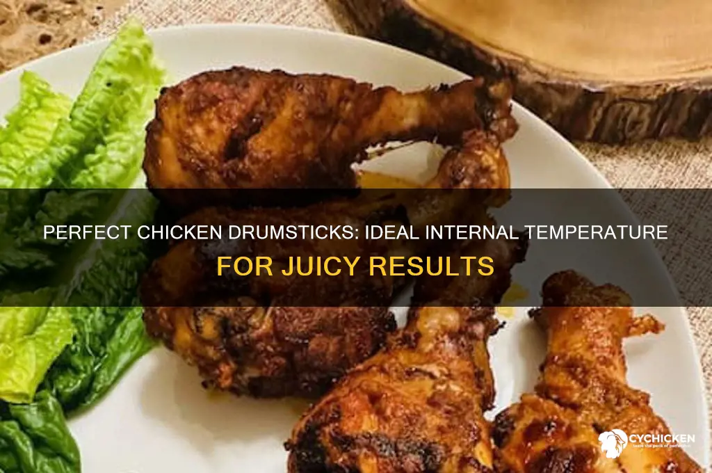 what internal temp should chicken drumsticks be
