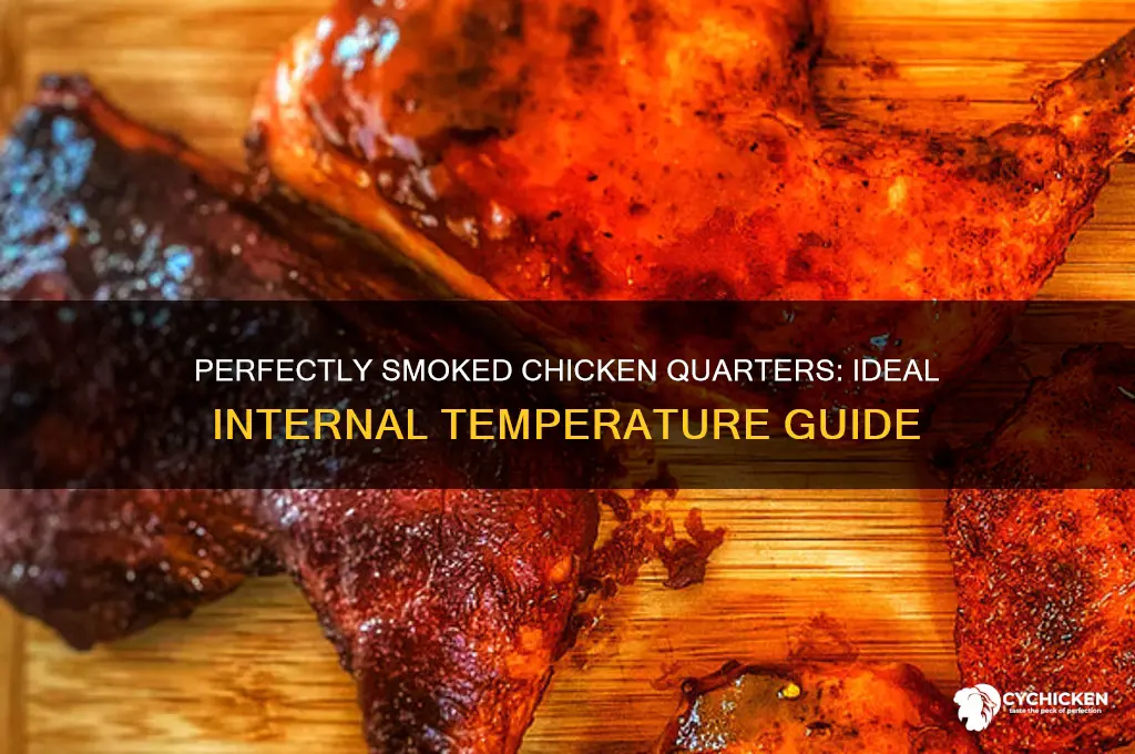 what internal temp to smoke chicken quarters
