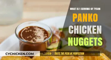 Understanding Tyson Panko Chicken Nuggets: What Constitutes One Serving?