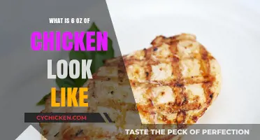 Visual Guide: Understanding the Size of 6 Ounces of Chicken