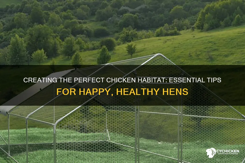 what is a appropriate habitat for a chicken
