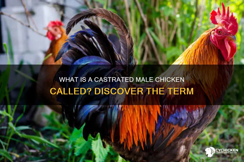 what is a castrated male chicken called